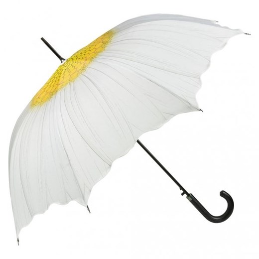 Margerytka - parasol długi ze skórzaną rączką Von Lilienfeld  Parasole MiaDora.pl