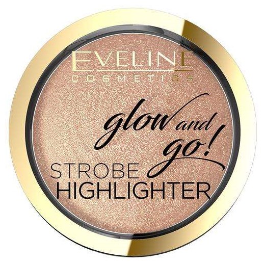 EVELINE_Glow And Go! Strobe Highlighter rozświetlacz do twarzy 02 Gentle Gold 8,5g perfumeriawarszawa.pl