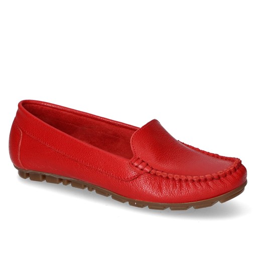 Mokasyny Lemar 10127 St. Czerwone Lico ze sklepu Arturo-obuwie w kategorii Mokasyny damskie - zdjęcie 108158546