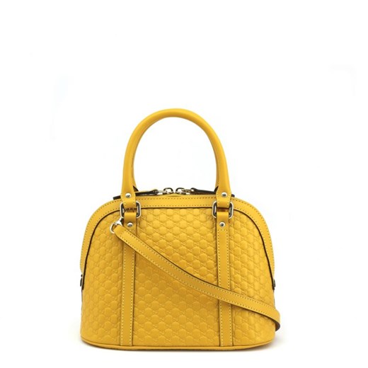 Listonoszka Gucci elegancka żółta matowa na ramię