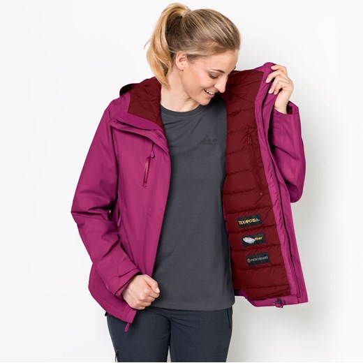 Kurtka puchowa TROPOSPHERE WOMEN fuchsia Autoryzowany Sklep Jack Wolfskin M Jack Wolfskin okazja