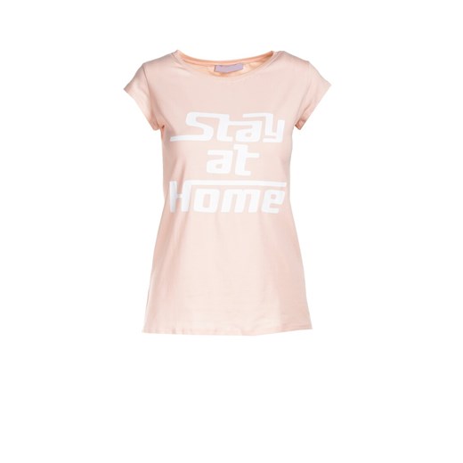Jasnoróżowy T-shirt Loraisea Renee L Renee odzież promocyjna cena