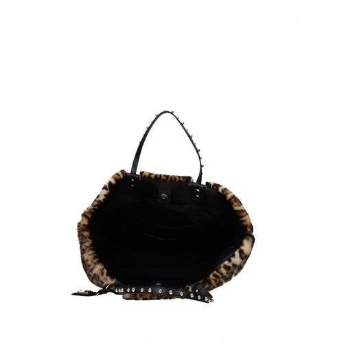 Shopper bag Dolce & Gabbana brązowa bez dodatków 