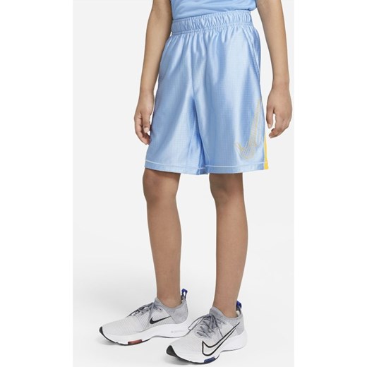 Spodenki dla dużych dzieci (chłopców) Nike Dri-FIT Graphic - Niebieski Nike L Nike poland