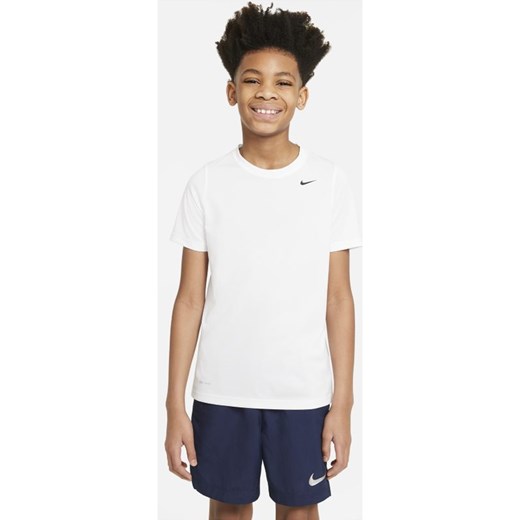T-shirt treningowy dla dużych dzieci Nike Dri-FIT - Biel Nike S Nike poland