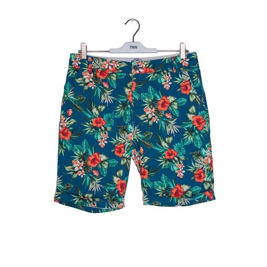 Patterned chino Bermuda shorts