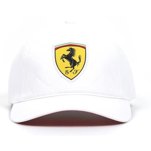 Czapka Scuderia Ferrari Quilt biała Ferrari uniwersalny motofanstore.pl