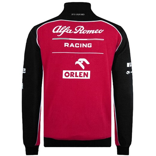 Bluza męska Alfa Romeo Racing Orlen z napisami bawełniana 