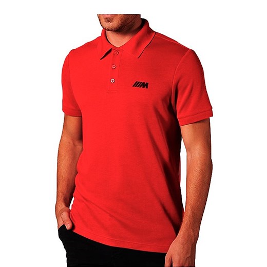 Czerwony t-shirt męski Bmw z krótkim rękawem 