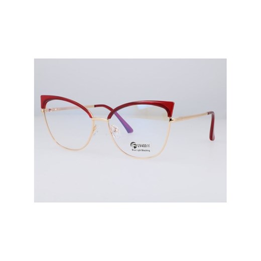Okulary kocie do komputera damskie z filtrem BLUE Light zerówki 2575-4 Stylion Stylion