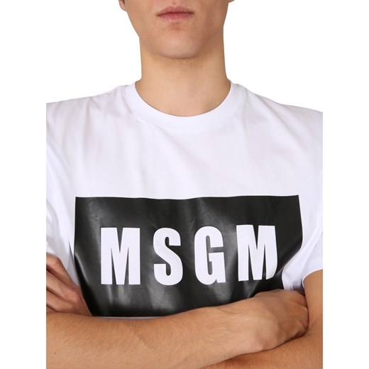 T-shirt męski MSGM z krótkim rękawem bawełniany 