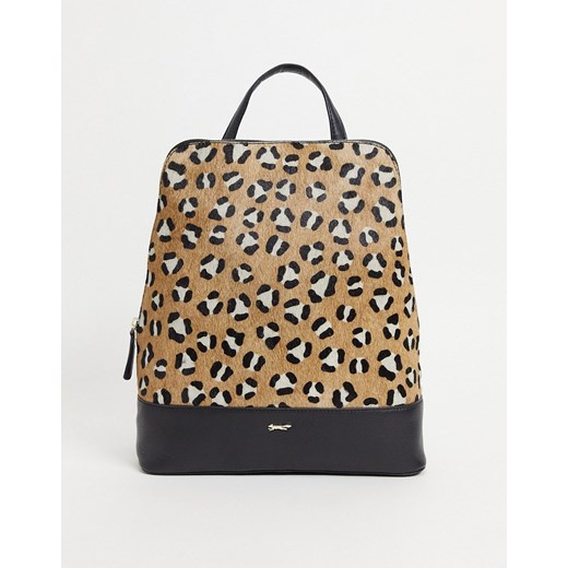 Paul Costelloe – Skórzany plecak z zaokrągloną górą w łatki-Wielokolorowy Paul Costelloe No Size promocja Asos Poland