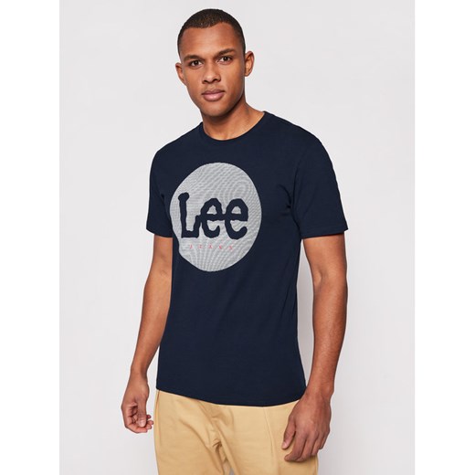 Lee T-Shirt Circle L64EFQ35 Granatowy Regular Fit Lee XXL MODIVO