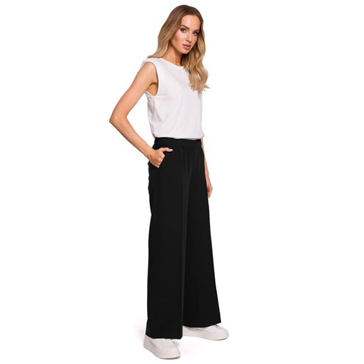 M570 Spodnie na gumie - czarne ze sklepu Świat Bielizny w kategorii Spodnie damskie - zdjęcie 108607239