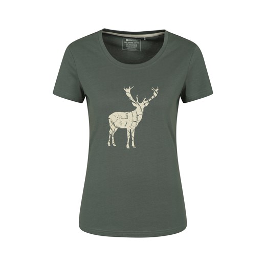 038324 STAG PRINTED WOMENS TEE Mountain Warehouse 50 promocyjna cena Mountain Warehouse