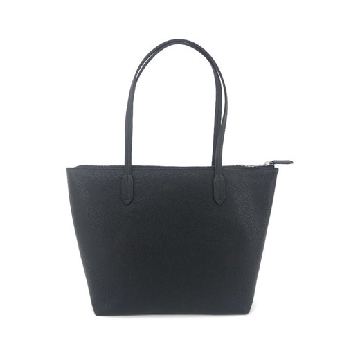 Shopper bag Armani Exchange bez dodatków czarna matowa na ramię duża 