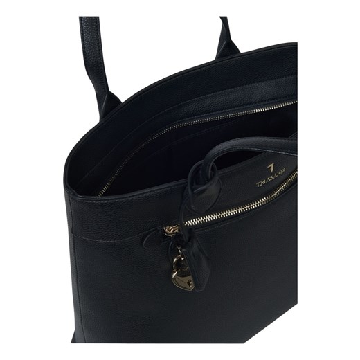 Shopper bag Trussardi matowa bez dodatków elegancka na ramię 