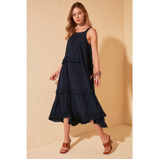 Trendyol Navy Wide Cut Dress Trendyol 36 Factcool