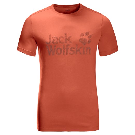Koszulka męska  BRAND LOGO T M saffron orange Autoryzowany Sklep Jack Wolfskin L wyprzedaż Jack Wolfskin