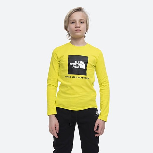 Koszulka dziecięca The North Face Youth Longsleeve Box Logo Tee NF0A4MA6JE3 The North Face L sneakerstudio.pl