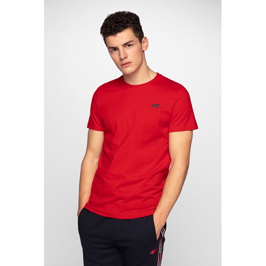 T-shirt męski TSM300A - czerwony L,XL 4F