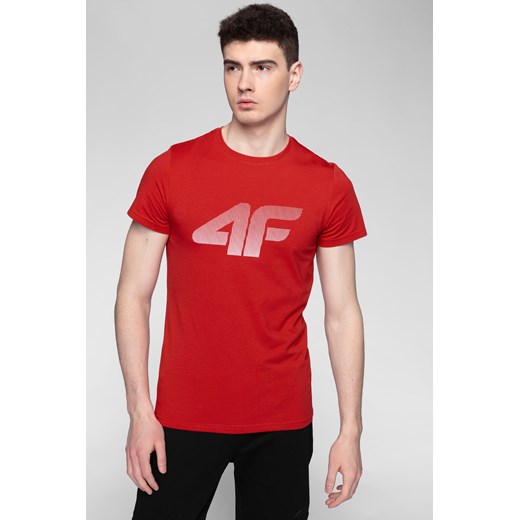 T-shirt męski TSM312 - czerwony L 4F