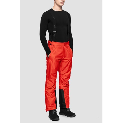 Spodnie narciarskie męskie SPMN350 - czerwony XXL,3XL okazyjna cena 4F