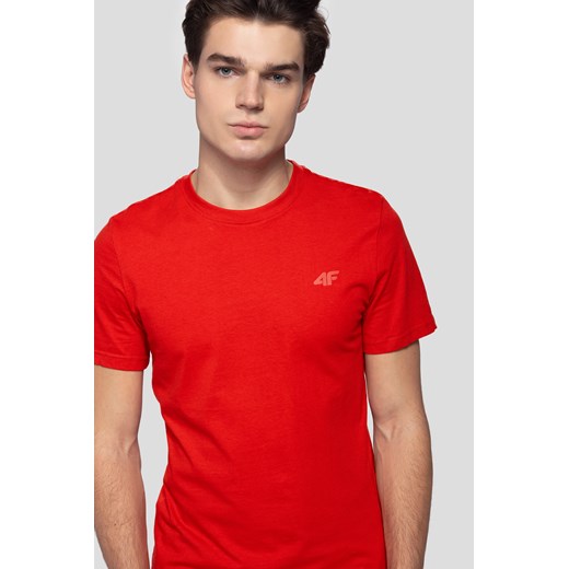 T-shirt męski  TSM300 - czerwony L,XL,XXL 4F