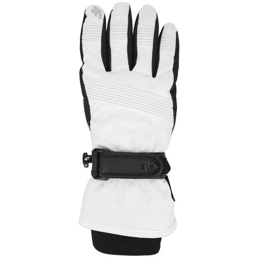 Rękawice narciarskie damskie RED252 - biały 8,5-9(XL) promocja 4F