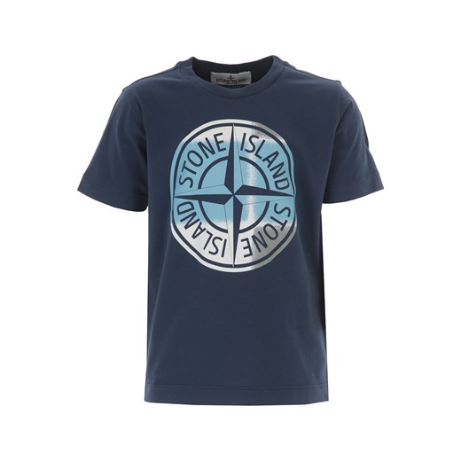 Stone Island Koszulka Dziecięca dla Chłopców, niebieski, Bawełna, 2021, 10Y 12Y 14Y 6Y 8Y Stone Island 14Y RAFFAELLO NETWORK