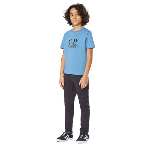 Niebieski t-shirt chłopięce C.P. Company z krótkim rękawem 