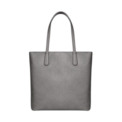 Shopper bag Trussardi bez dodatków wakacyjna matowa na ramię 