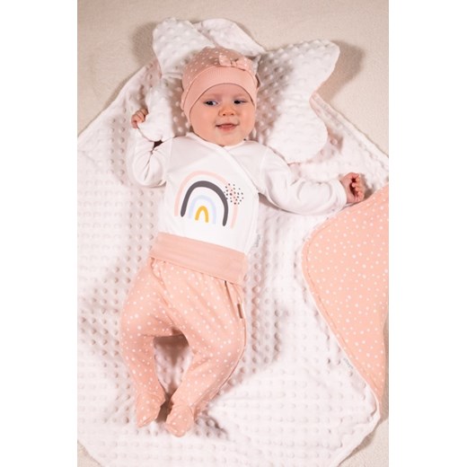 Odzież dla niemowląt w grochy bawełniana 