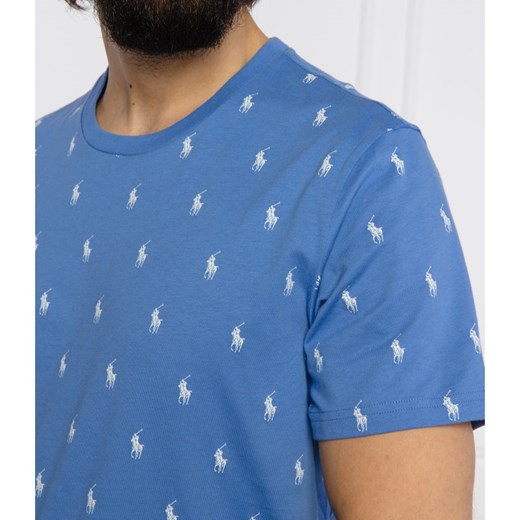 T-shirt męski niebieski Polo Ralph Lauren w stylu młodzieżowym 