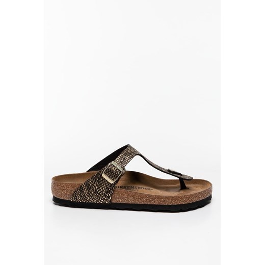 Klapki Birkenstock Gizeh MF Shiny Python Black 1018464 BLACK 39 eastend