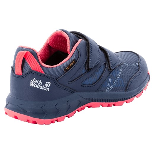 Buty trekkingowe dziecięce Autoryzowany Sklep Jack Wolfskin niebieskie z tkaniny 