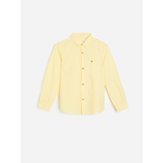 Żółta koszula chłopięca Reserved na wiosnę 