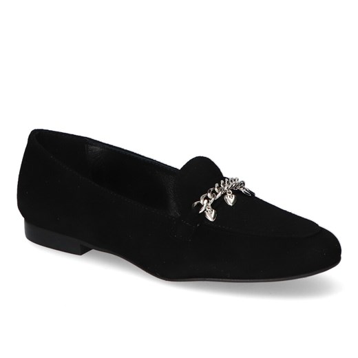 Mokasyny Karino 3326/003-P Czarne zamsz ze sklepu Arturo-obuwie w kategorii Mokasyny damskie - zdjęcie 108895068