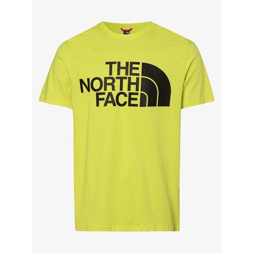 T-shirt męski The North Face zielony z krótkim rękawem z jerseyu 