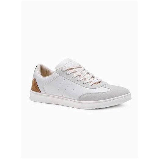 Buty męskie trampki T373 - beżowe 43 ombre