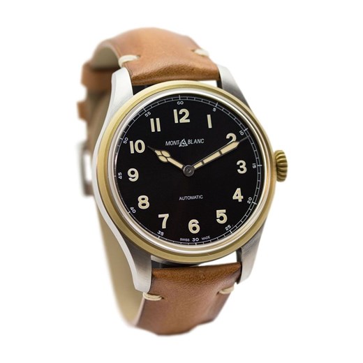Zegarek MONT BLANC brązowy analogowy 