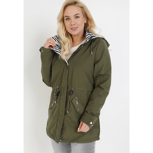 Parka damska Born2be z poliestru casual 