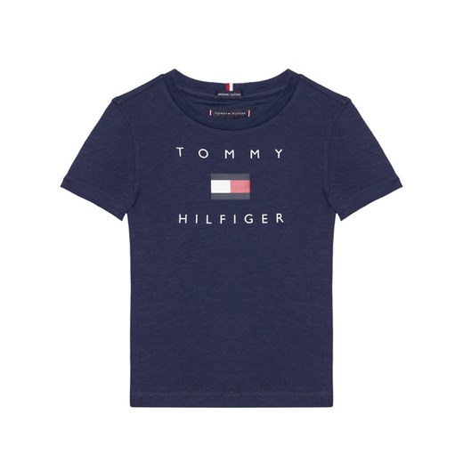 Tommy Hilfiger T-Shirt Logo Tee KB0KB06523 D Granatowy Regular Fit Tommy Hilfiger 8Y MODIVO