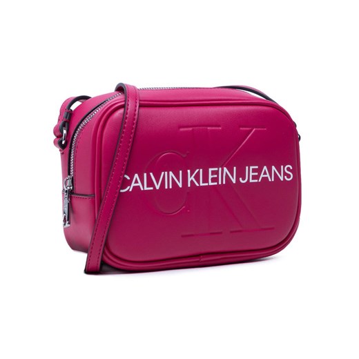 Listonoszka Calvin Klein różowa skórzana młodzieżowa średnia 