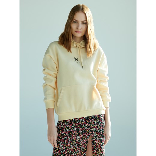 Cropp bluza damska z aplikacjami beżowa