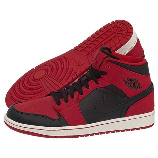 Buty Nike Air Jordan 1 MID (NI420-g) butsklep-pl czerwony kolorowe