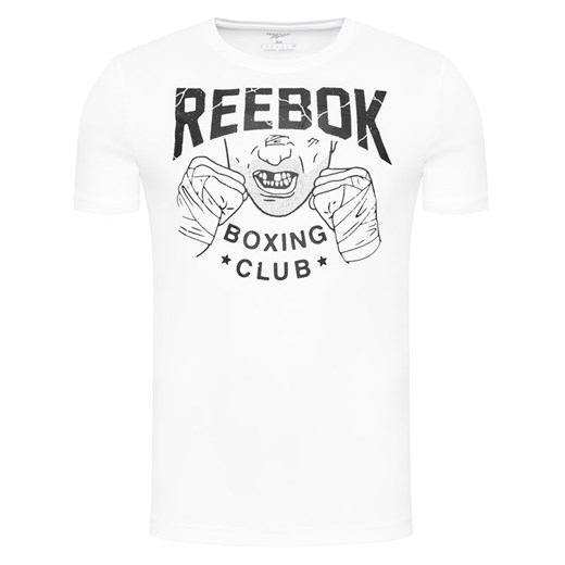 Reebok T-Shirt Boxing Club GI8427 Biały Slim Fit Reebok L MODIVO