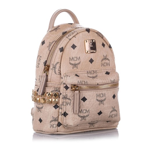 Mini Visetos Leather Backpack Mcm Vintage ONESIZE showroom.pl