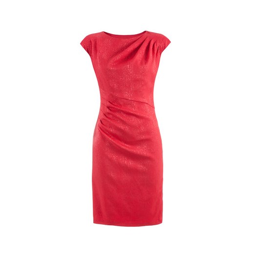 Suknia Margaret koral żakard semper czerwony suknie
