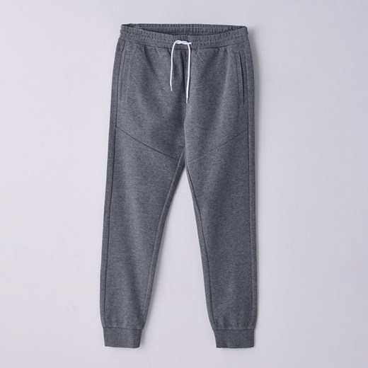 Cropp - Dresowe spodnie jogger - Jasny szary Cropp XL Cropp